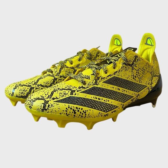 NEW Adidas Adizero Electric II Exotic Speed Football Cleats Men's Sz 8.5 Yellow - Picture 2 of 15